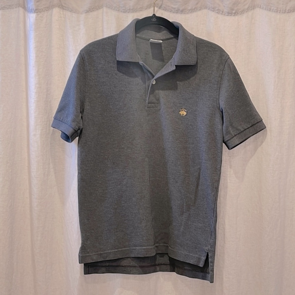 Brooks Brothers Grey Slim Fit Performance Polo Shirt